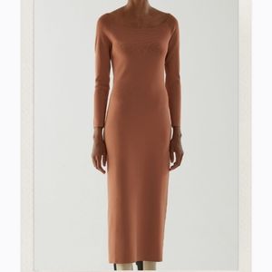 COS Knitted Off Shoulder Tube Dress